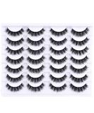 8D Fluffy False Eyelashes - Wispy Faux Mink & Cat Eye Lashes - 14 Pairs Lightweight & Stylish - Buy Online on GoSupps.com