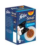 Felix Soup Cat Food Fish Selection Tender Strips 6 48g Pack of 8 Fish Selection 2.74 kg (Pack of 1) - Buy Online on GoSupps.com