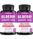 CIVIMUNA Bilberry Capsules 9260mg - 2 Packs - Bilberry, Grape Seed, Carrot, Elderberry - 4 Months Supply - Buy Online on GoSupps.com