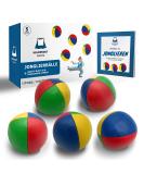 Heldengut Juggling Balls 5x - Perfectly Balanced for Kids & Adults | Ideal for All Skill Levels | Includes Juggling Book - Buy Online on GoSupps.com