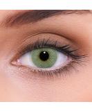 Buy Lenzotica Solid Gray Blue Contact Lenses - 1 Pair (0.00 Diopters) - Soft Strong Coverage 3-Month Wear + Free Container - International Shipping - Buy Online on GoSupps.com