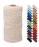 NOANTA Natural Macrame Cord 2mm x 220yards  Colored Macrame Rope  Cotton Rope Macrame Yarn  Colorful Cotton Craft Cord for Wall Hanging  Plant Hangers  Crafts  Knitting Natural Color 2mmx220Yards - Buy Online on GoSupps.com
