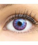 Buy Madrid Violet Colored Contact Lenses | Monthly Soft Hydrogel 2pcs + Lens Container | Natural Colors Series - 0.0 Diopters - Buy Online on GoSupps.com