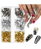 6Grid Metal Rivet Punk Nail Charms - 3 Color Cone Spikes & Gothic Studs for Nail Art & DIY Crafts - Buy Online on GoSupps.com