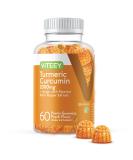 Turmeric Curcumin Gummies with Ginger & Black Pepper Herbal Supplement  Vegan  Pectin Gummy - Good for Adults Teens & Kids - Peach Flavor  60 Count-1 Pack  - Buy Online on GoSupps.com