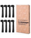 ecoELEMENT Oral B Black Replacement Heads - 8 Pack Recyclable Charcoal Brush Heads - Buy Online on GoSupps.com