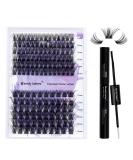 Premium DIY Lash Extension Set | Cluster Lashes Kit with Bond & Seal (C3+C9 D Curl 12-16mm) - International Shipping Available - Buy Online on GoSupps.com