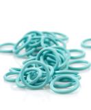 Buy Silicone Pacifier Adapter & Chain Set | Turquoise O-Ring | 5 Pieces - International Shipping Available - Buy Online on GoSupps.com
