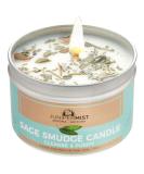 Sage Smudge Candle for Energy Cleansing, Meditation & Protection | Handmade in Sedona with Soy Wax & Sage Leaf | Pure Essential Oils | Smokeless Alternative to Sticks & Incense | 1 Pack - Buy Online on GoSupps.com