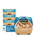 Wild Planet Ready-To-Eat Wild Tuna White Bean Salad with Organic Chickpeas, Carrots, Red Peppers & Green Olives - Pack of 4 | 5.6oz - Buy Online on GoSupps.com