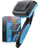 Bluepet Dog & Cat Brush for Long-Haired Pets - Undercoat & Knot Dematter Tool - 2023 Model with Cleaning Button - Ideal for Daily Use - Buy Online on GoSupps.com
