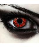 Buy Red/Black Halloween Monster Contact Lenses | DESIGNLENSES - Vampire Colored Lenses (2 Pieces) - Prescription-Free - Buy Online on GoSupps.com