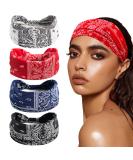 Shop 4-Pack Women's Elastic Headbands - Wide Boho Hair Bands & Leopard Print Styles | Fashion Hair Jewelry - Buy Online on GoSupps.com