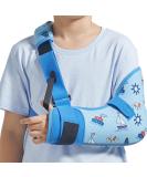 Kids Arm Shoulder Sling with Waist Strap | Immobilizer Brace for Broken Arm Collarbone & Elbow Support - Comfort Version (Left XXS 19-23.5 inch - Buy Online on GoSupps.com