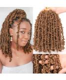 Leeven 12 Inch Blonde Butterfly Locs Crochet Hair 6 Packs - Short Bob Pre-looped Distressed Faux Locs for Women - 27# 12 Inch (Pack of 6) - Buy Online on GoSupps.com