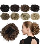 Yamel Curly Bun Scrunchie Hairpiece in Light Brown for Women - Synthetic Updo Combs Extension - Buy Online on GoSupps.com