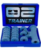 Bas Rutten O2 Trainer - Official Workout Device for Respiratory Training and Lung Muscle Fitness - Portable Breathing Mouthpiece for High Altitude and Power Training (Blue) - Buy Online on GoSupps.com