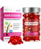 Buy Hair Treatment Serum - 60PCS Hair Vitamins Capsules for Frizzy & Dry Hair | Moisturizing Oil with Avocado | Leave-in Anti Frizz Conditioner - Buy Online on GoSupps.com