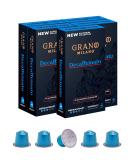 Grano Milano Decaffeinato 50 Coffee Pods - Nespresso Compatible Medium Roast Decaf Capsules from Italy - Intensity 7/12 - Buy Online on GoSupps.com
