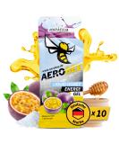 Aerobee Energy Liquid Gel - Maracuja 10x26g | 100% Natural Honey Sports Gel for Endurance Running & Power | Delicious Carbohydrate Energy Gel - Buy Online on GoSupps.com