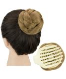Imissu Dancer Braided Chignon Hair Cover Donut - Perfect Scrunchy Knot Wig Updo for Wedding Ceremonies (Mix Copper) - Buy Online on GoSupps.com