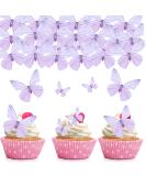 72 Edible Tortendeco Butterflies for Cake Decoration - Purple Muffin & Birthday Decor - Buy Online on GoSupps.com