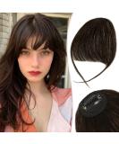 RUWISS Clip in Fringe - 100% Human Hair Bangs with Temples Extensions for Women - Brown Black (Pack of 1) - Buy Online on GoSupps.com