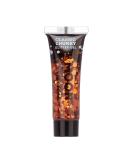 Classic Chunky Face & Body Glitter Gel by Moon Glitter - Copper Bronze - Cosmetic Festival Glitter Face Paint for Face Body Hair Nails - 12ml - Buy Online on GoSupps.com