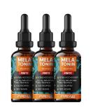 Melatonin Drop Forte 3x30ml - 0.5mg Melatonin Alcohol-Free Vegan - 1100 Effective Doses - Certified Lab Tested - Buy Online on GoSupps.com