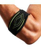 FREETOO Tennis Elbow Brace - Double Compression Arm Support for Tendonitis & Weightlifting | Comfortable Adjustable Design for Men & Women (Neon Green - Buy Online on GoSupps.com