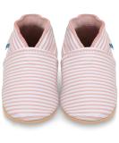 Soft Sole Baby Shoes | Leather Toddler Shoes for Baby Girl & Boy | Baby Walking Shoes 6-12 Months (Pink Stripes) - Buy Online on GoSupps.com