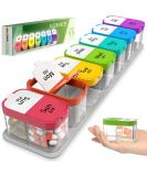Extra Large Weekly Pill Organizer - XL Daily Pill Box - 7 Day Am Pm Pill Case Jumbo Pill Container for Supplements Big Pill Holder Twice A Day Oversized Daily Medicine Organizer for Vitamins - Buy Online on GoSupps.com