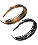 Scunci Effortless Beauty Headbands  1-Inch Wide  2-Count (1-Pack) 2 Count (Pack of 1) - Buy Online on GoSupps.com