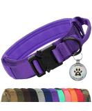 Joytale Tactical Dog Collar with Handle for Large Dogs - Purple LL | QR Code Dog Tag | Durable & Adjustable - Buy Online on GoSupps.com