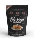 Blessed Vegan Pancake Mix (16g Protein) - Plant Based Protein Pancake Mix - Low Calorie Naturally Sweetened Dairy Free Protein Pancakes - High Protein Pancake Mix Choc Chip - Buy Online on GoSupps.com