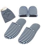 Hotelslipper foldable slippers slipproof bathroom slippers Washing spa house shoes portable slippers for hotel home guest men and women (adult stripes) Large/X-Large adult stripes - Buy Online on GoSupps.com