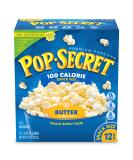 Pop Secret Microwave Popcorn, 100 Calorie Butter Flavor, 1.12 Oz Snack Bags(Total 13.44 oz), 1.12 Ounce (Pack of 12) - Buy Online on GoSupps.com