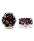 Portable Butterfly Pill Box - 3 & 2 Compartment Medicine Organizer | Travel-Friendly Vitamin Holder - 2pcs Jewelry Storage with Mirror - Buy Online on GoSupps.com