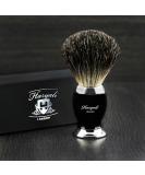 Buy Black & Metal Color Base Shaving Brush with Pure Black Roof Hair for Men | Premium Quality Shaving Accessories - Buy Online on GoSupps.com