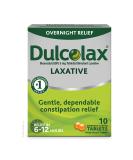 Dulcolax Overnight Relief Laxative for Gentle Constipation Relief Bisacodyl 5 mg Tablets 10 Count 10 Count (Pack of 1) - Buy Online on GoSupps.com