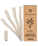 Blessdome Biodegradable Wheat Straw Eyebrow Razor Shaper Kit for Women - Facial Hair Remover and Trimmer - Eco-Friendly, Reusable 4 Count - Buy Online on GoSupps.com