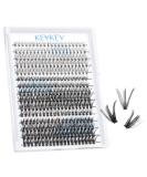 300 Pcs Cluster Lash Kit 20D+40D+50D - DIY Lash Extensions for Natural Volume Look - Easy to Apply Thin Band - C-Mix 9-16mm - Buy Online on GoSupps.com
