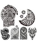 Tribal Tattoos  4-Sheet Tribal Arm Tattoos and 2-Sheet Extra Large Temporary Tattoo Similar the Rock Arm Chest Big Totem Body Tattoos Sticker Tribal Fake Black Tattoo Dwayne&Tribal Tattoos - Buy Online on GoSupps.com