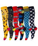 Compression Socks for Men & Women (6Pair) Non-Slip Long Tube Ideal for Running Nursing Circulation & Recovery Boost Stamina Hiking Travel & Flight Socks 20-30 mmHg S-M Geometry - Buy Online on GoSupps.com