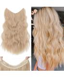 Silk-Co Adjustable Hair Extensions with Rubber Band - Long Corrugated Synthetic Hair with Clips & Cords - Light Blonde 60cm for Women - Buy Online on GoSupps.com