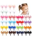 40PCS Snap Baby Hair Bows Clips for Girls Grosgrain Ribbon Fully Wapped 2 Inch Infant Hair Barrettes Accessories for Baby Girls Newborns Toddler A-40PCS - Buy Online on GoSupps.com
