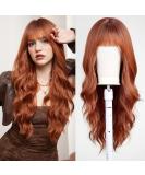 Uevies Long Curly Auburn Wig - 26 Synthetic Hair Ponytail Wig for Women | Perfect for Parties Cosplay & Daily Wear - Buy Online on GoSupps.com