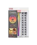 KISS imPRESS Press-On Falsies Self-Adhesive Eyelashes No Glue Artificial Lash Clusters Voluminous 20 Clusters + Applicator - Buy Online on GoSupps.com