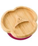 Bamboo Bamboo Baby Plate - Suction Cup Toddler Plate for Baby-Led Weaning | Non-Toxic | Cool to The Touch | Divider Cherry Design - Buy Online on GoSupps.com