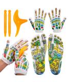 2 Pairs Reflexology Socks with Acupressure Pen - Foot Massage & Pressure Point Relief - Buy Online on GoSupps.com